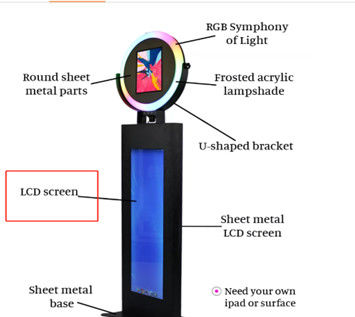 Lcd Screen Ipad Selfie Booth Flight Case Package For Your Business Weddings