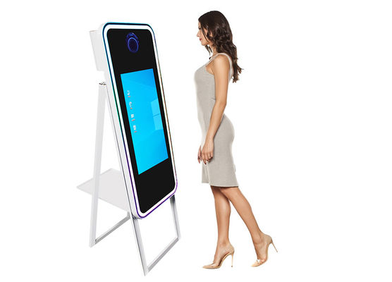 Advertising Interactive Mirror Photo Booth With Camera Printer