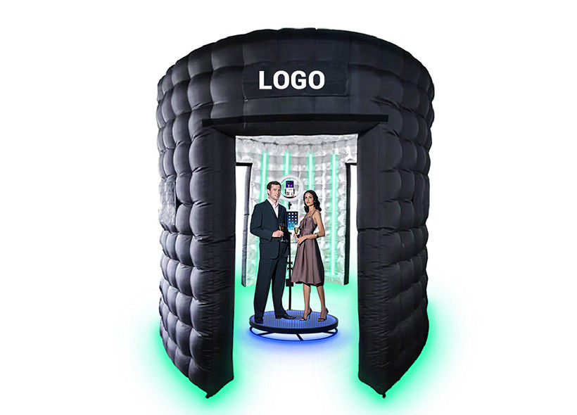 Colorful Inflatable Selfie Booth Advertising LED Portable Photo Booth Tent