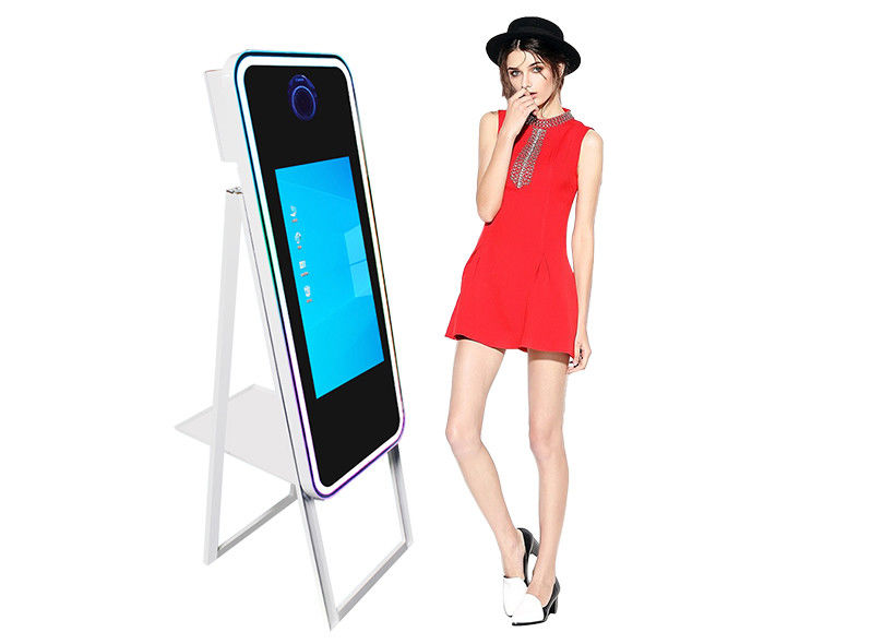 Advertising Interactive Mirror Photo Booth With Camera Printer