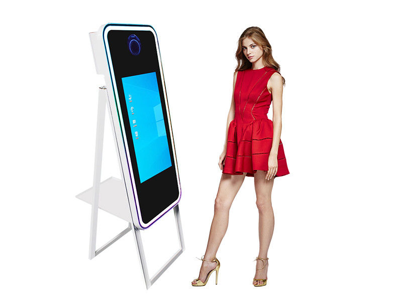 Metal Selfie Mirror Photo Booth Detachable Magic Mirror Photo Booth Rental With Flight Case For