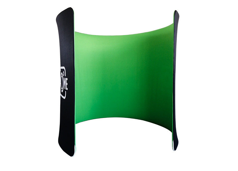 Green Curve Led Backdrop Screen 8x8ft 360 Photo Booth Backdrop With Led Lights