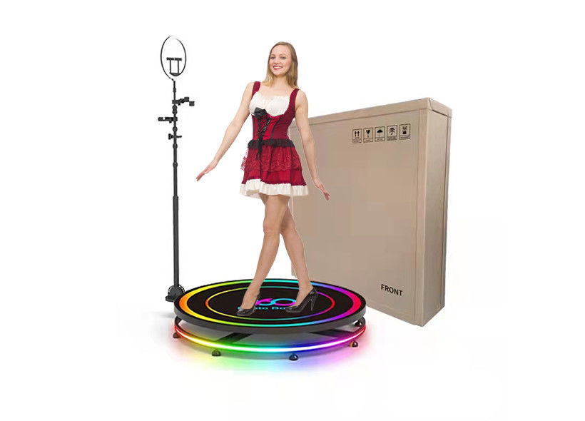 Rotating Stand 360 Photo Booth Parties 360 Spin Photo Booth With Flight Case