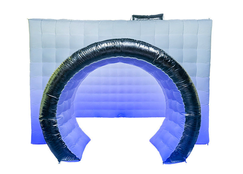 Black Photo Booth Enclosure Internal White Inflatable Photo Booth With Camera