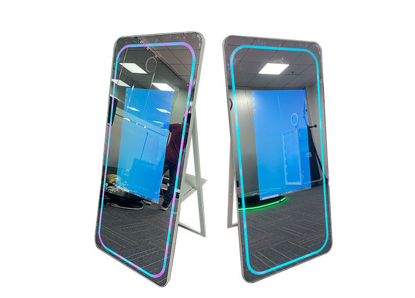 Resolution 4K Portable Mirror Photo Booth Touch Screen Selfie Mirror Wedding Party