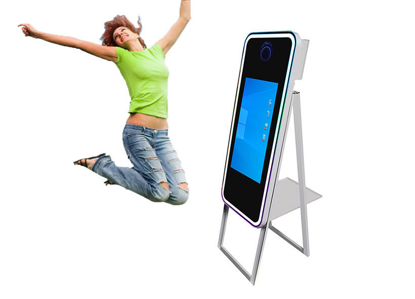 40 Inch Magic Mirror Photo Booth Kiosk Selfie Mirror Wedding With Printer For Party