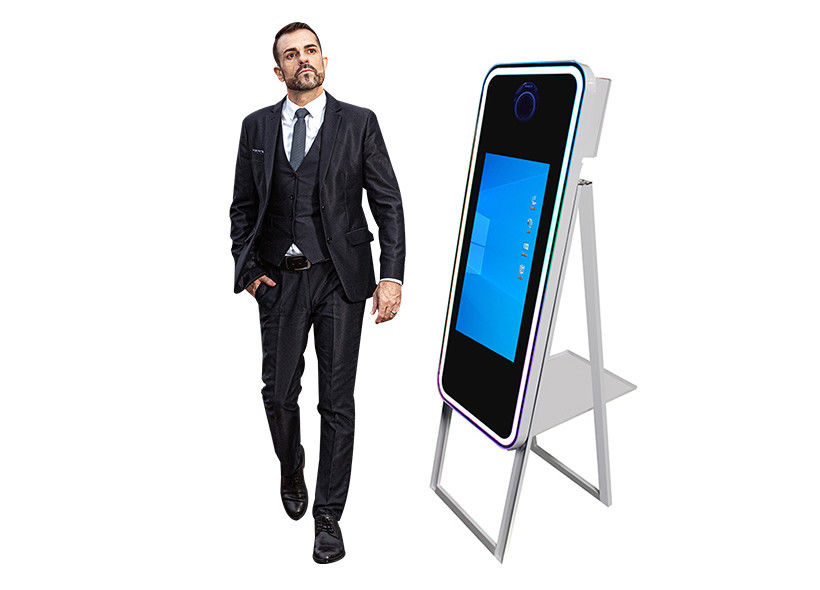 40 Inch Magic Mirror Photo Booth Kiosk Selfie Mirror Wedding With Printer For Party