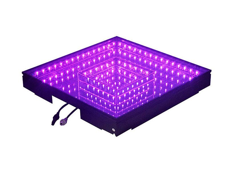 Tempered Glass Stage Lighting Equipments 3D Spark Wedding LED Dance Floor Panel