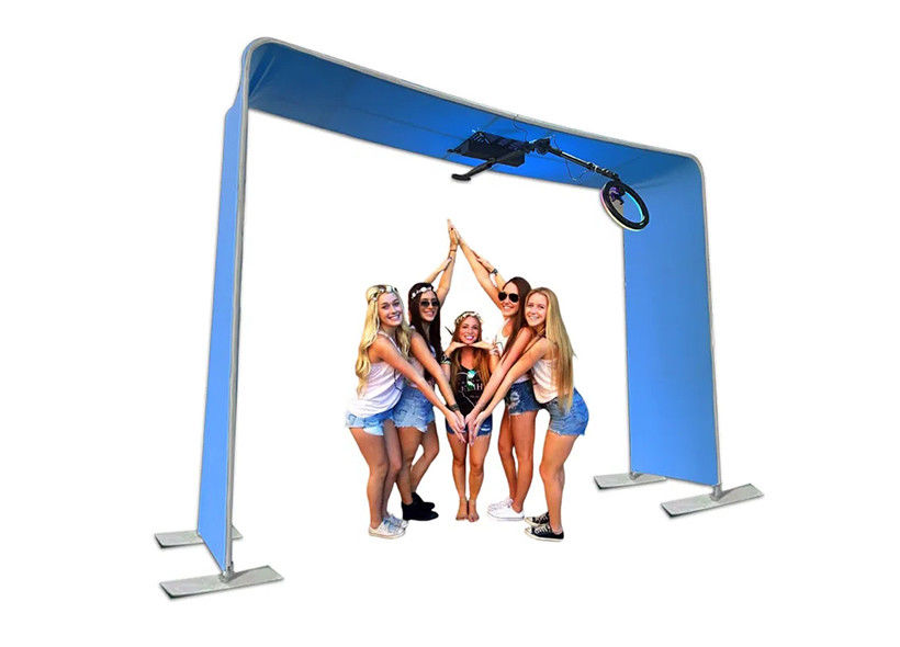 Overhead Photo Booth Machine Automatic Top 360 Photo Booth With Flight Case