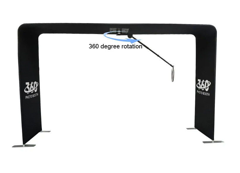 360 Automatic Photo Booth Overhead 360 Video Booth With Ring Light Rotating