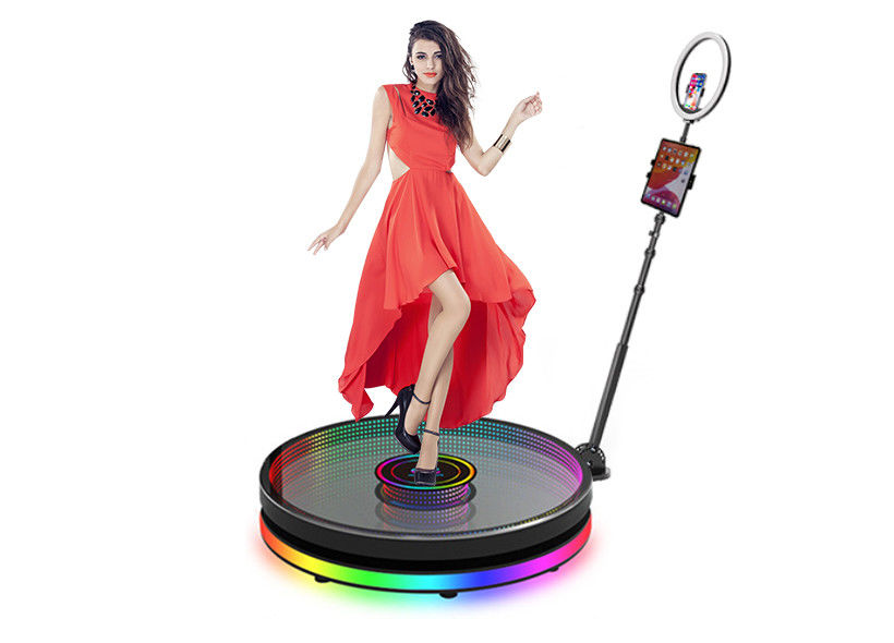 Slow Motion Rotating Video Booth Low Noise 360 Rotating Camera For Party LED Enclosure