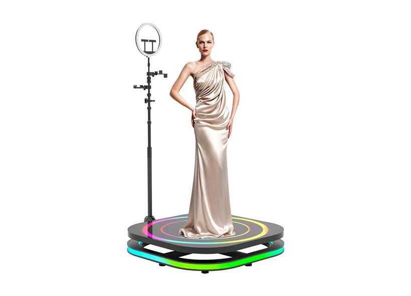 Rotating Platform 360 Wedding Photo Booth Auto Slow Motion Spinner 360 Booth