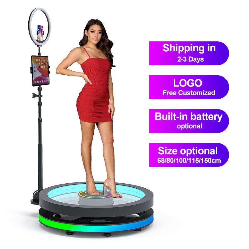 Selfie Bluetooth Spinning Photo Booth With F2.8 Aperture & JPEG / RAW Image Format