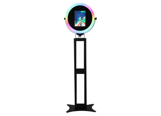 Tablet Kiosk Ipad Photo Booth Selfie Ring Light Photo Booth For Dj Bars Vlogs