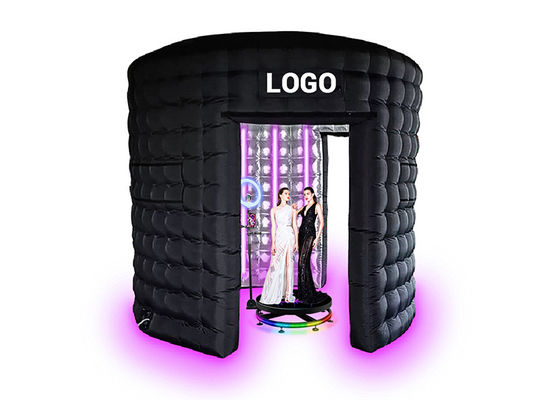 Camera Led Blow Up Photo Booth Black Inflatable Photo Booth Printing