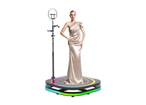 Rotating Platform 360 Wedding Photo Booth Auto Slow Motion Spinner 360 Booth